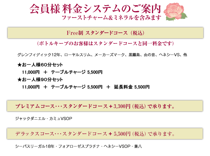 料金システムのご案内